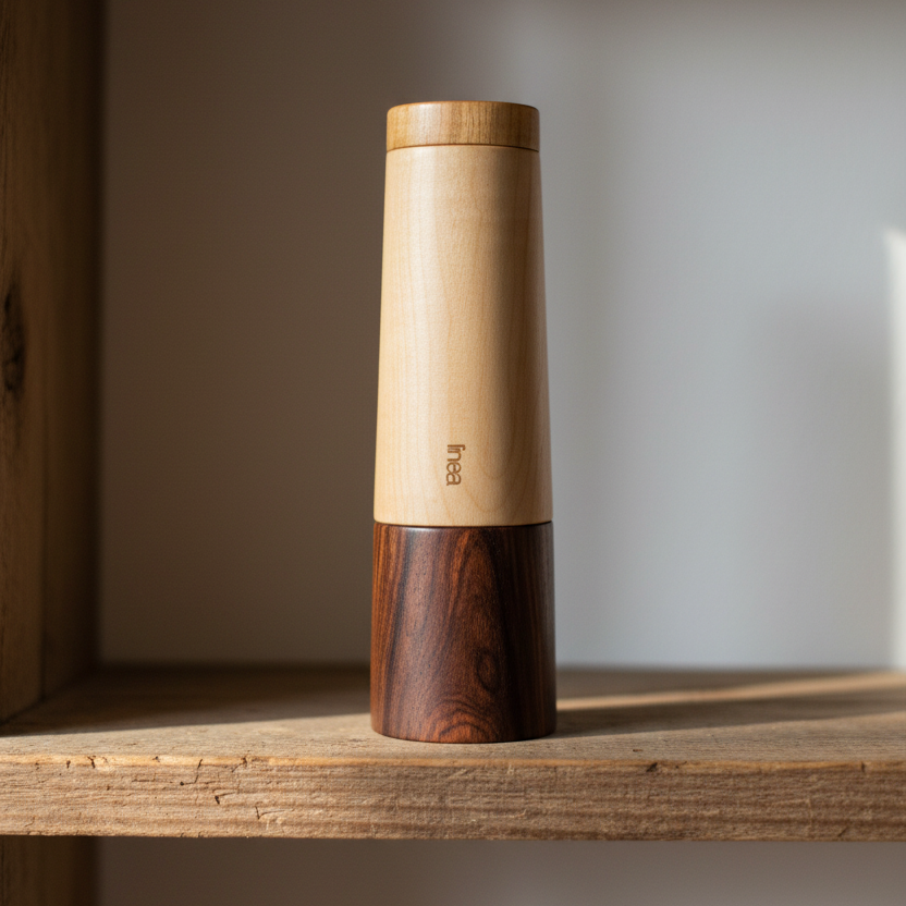 Moulin à poivre en cocobolo et érable figuré