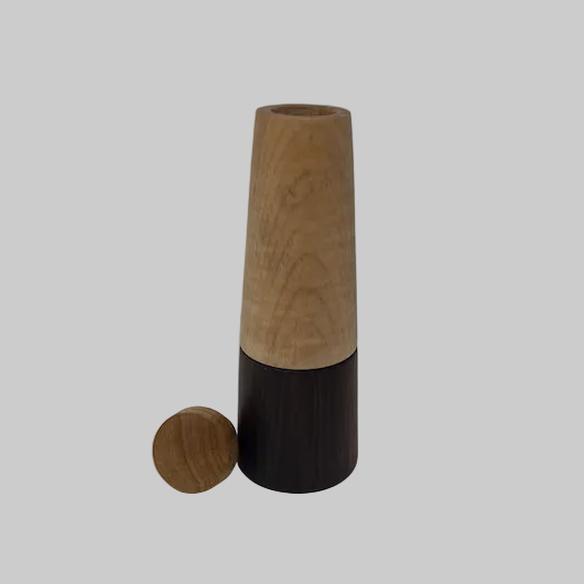 Moulin à poivre en cocobolo et érable figuré