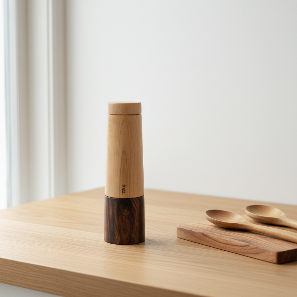 Moulin à poivre en cocobolo et érable figuré