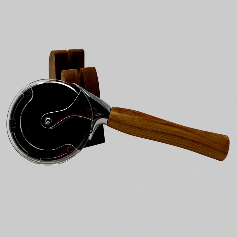 Coupe-pizza en canari wood