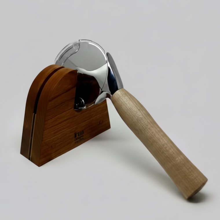 Coupe-pizza en érable figuré