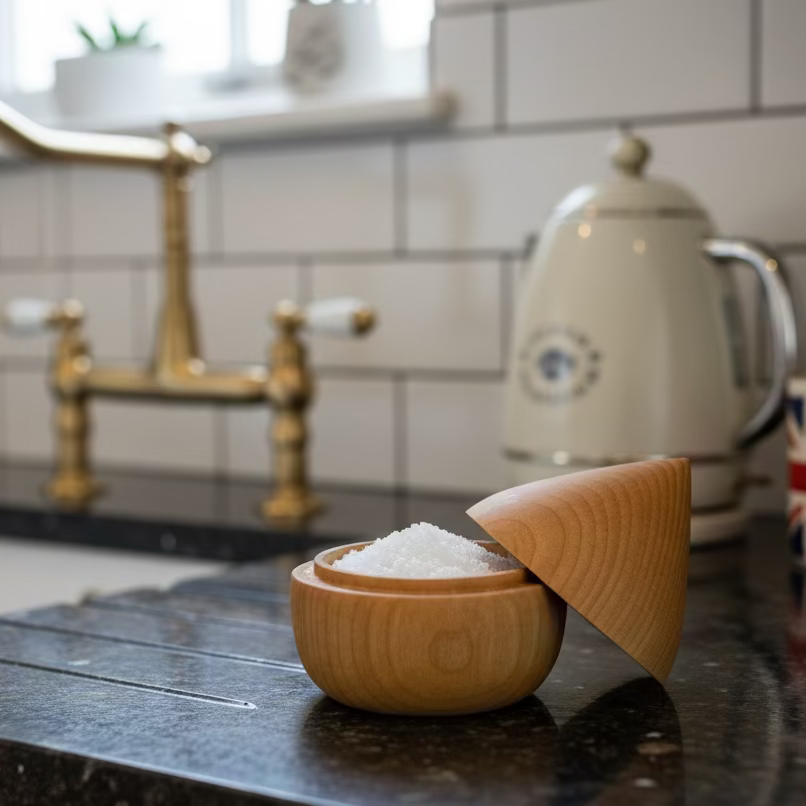 Boite à sel en merisier