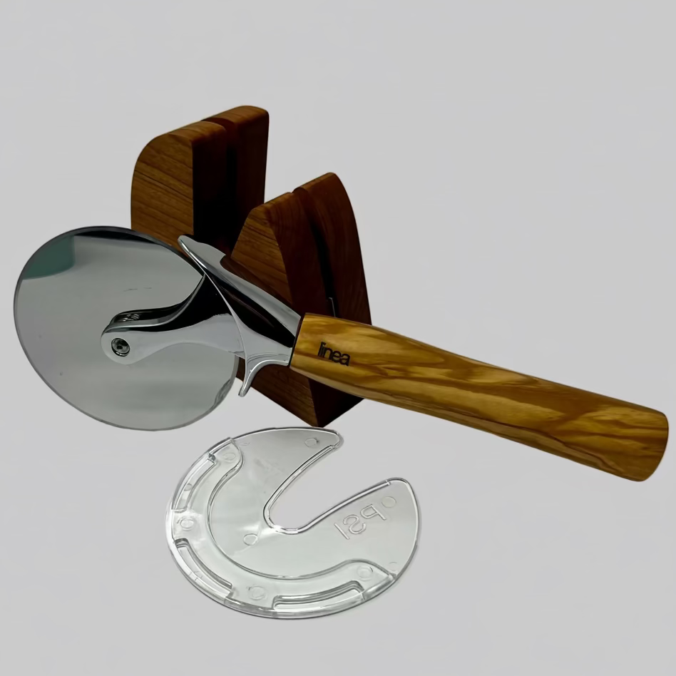 Coupe-pizza en bois d'olivier